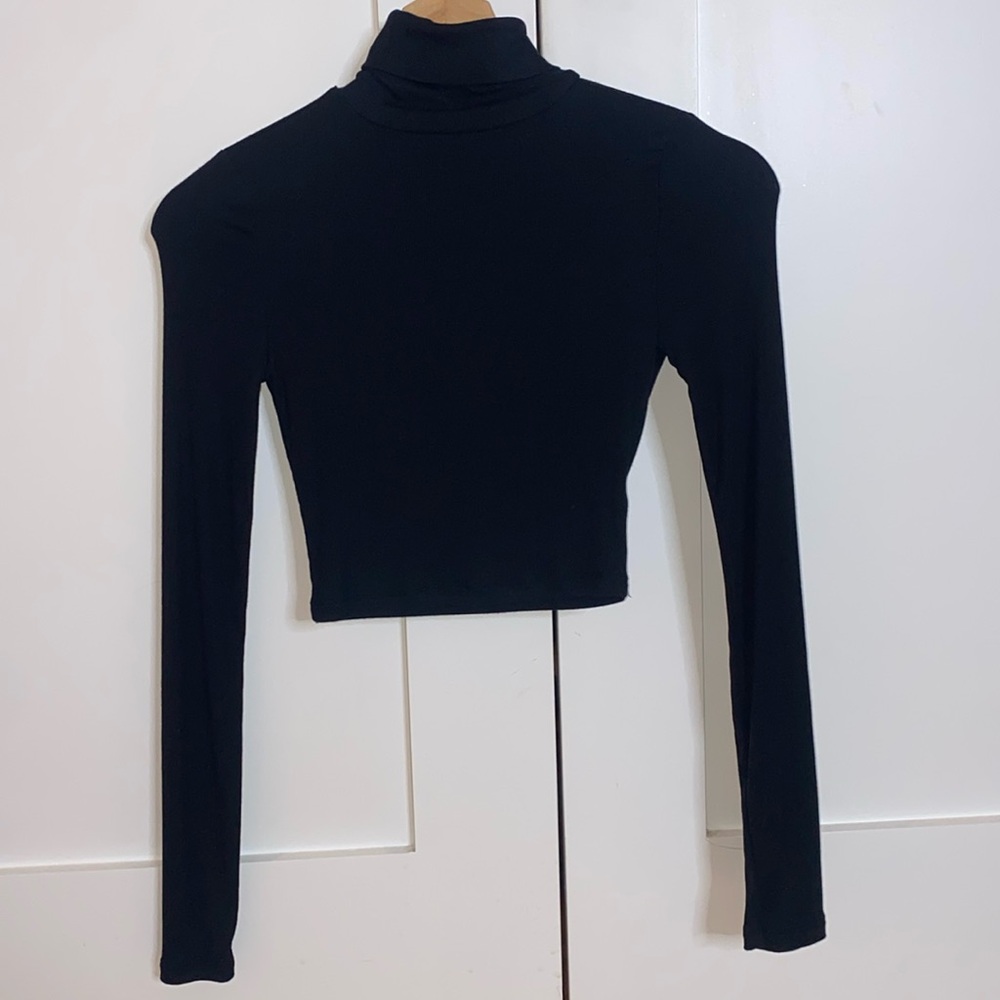 Aritzia Wilfred turtleneck long sleeve ribbed shirt